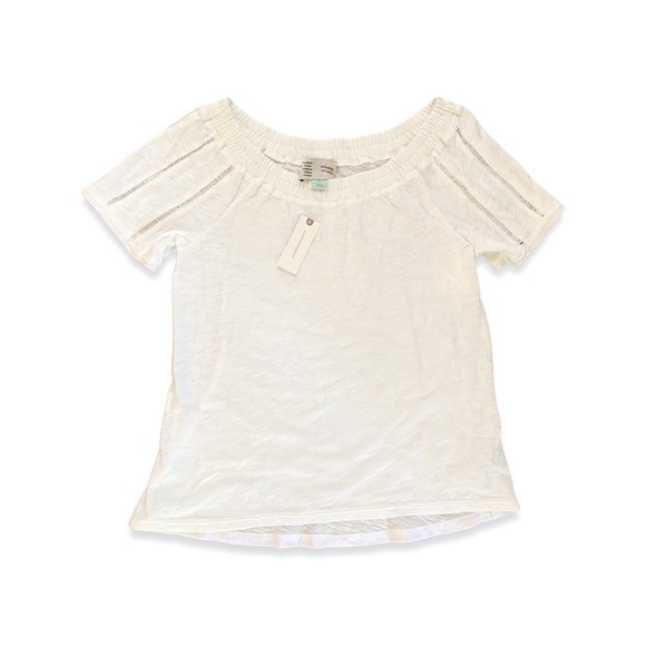 NWT Anthropologie Saturday/Sunday lattice slub top - Picture 2 of 3